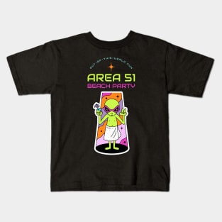 area 51 beach party Kids T-Shirt